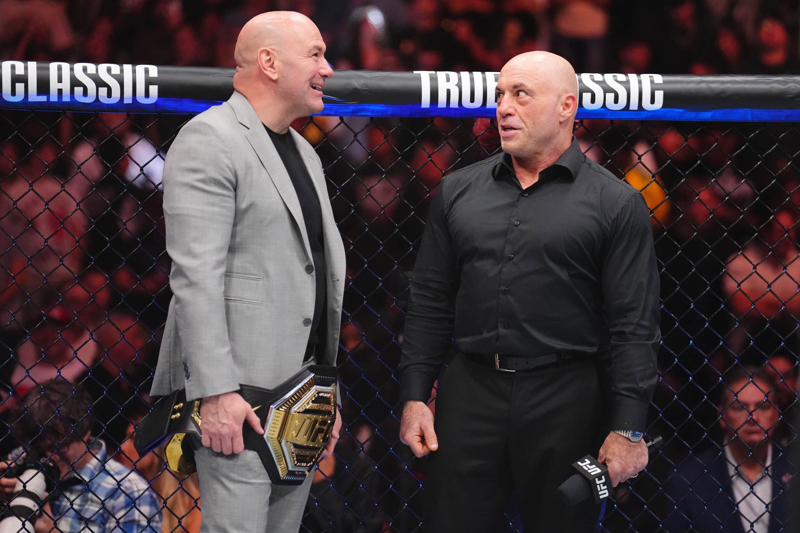 joe rogan celebrates ronda rousey's historic milestone at ufc 319, highlighting her remarkable achievements and impact on the sport of mma.